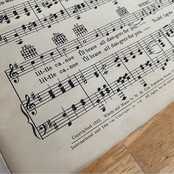 Vintage Sheet Music: Elmore Vincent’s Lumberjack Songs with yodel arrangements! - Picture 6 of 6